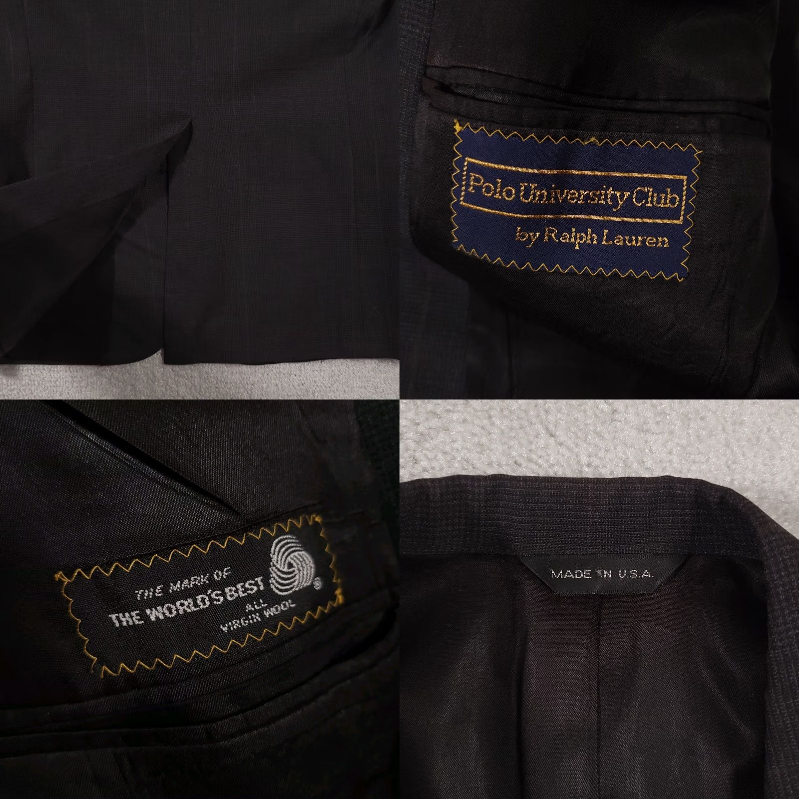Ralph Lauren Ralph Lauren Blazer Mens 40 Gray Pinstriped Wool Jacket USA University Club Single-Breasted Notch Lapel Formal Jacket Women? No Men Size US L / EU 52-54 / 3 - 9 Thumbnail
