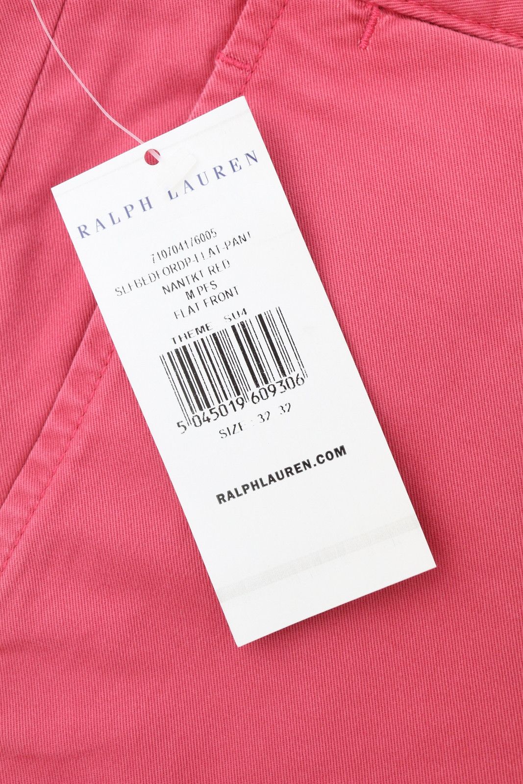 Ralph Lauren W32/L32 Pink Slim Stretch Chino Trousers 87043 Size US 32 / EU 48 - 6 Thumbnail