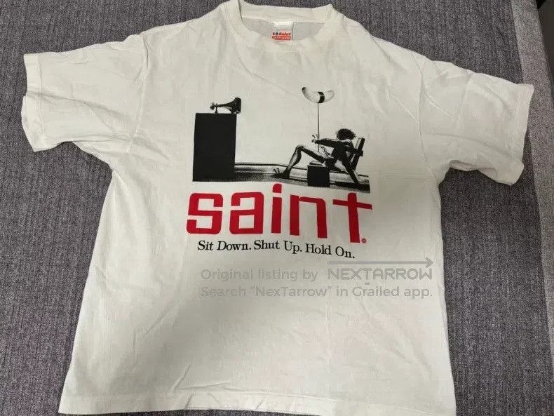 Saint Michael Saint Michael White short-sleeved T-shirt Size US L / EU 52-54 / 3 - 2 Thumbnail