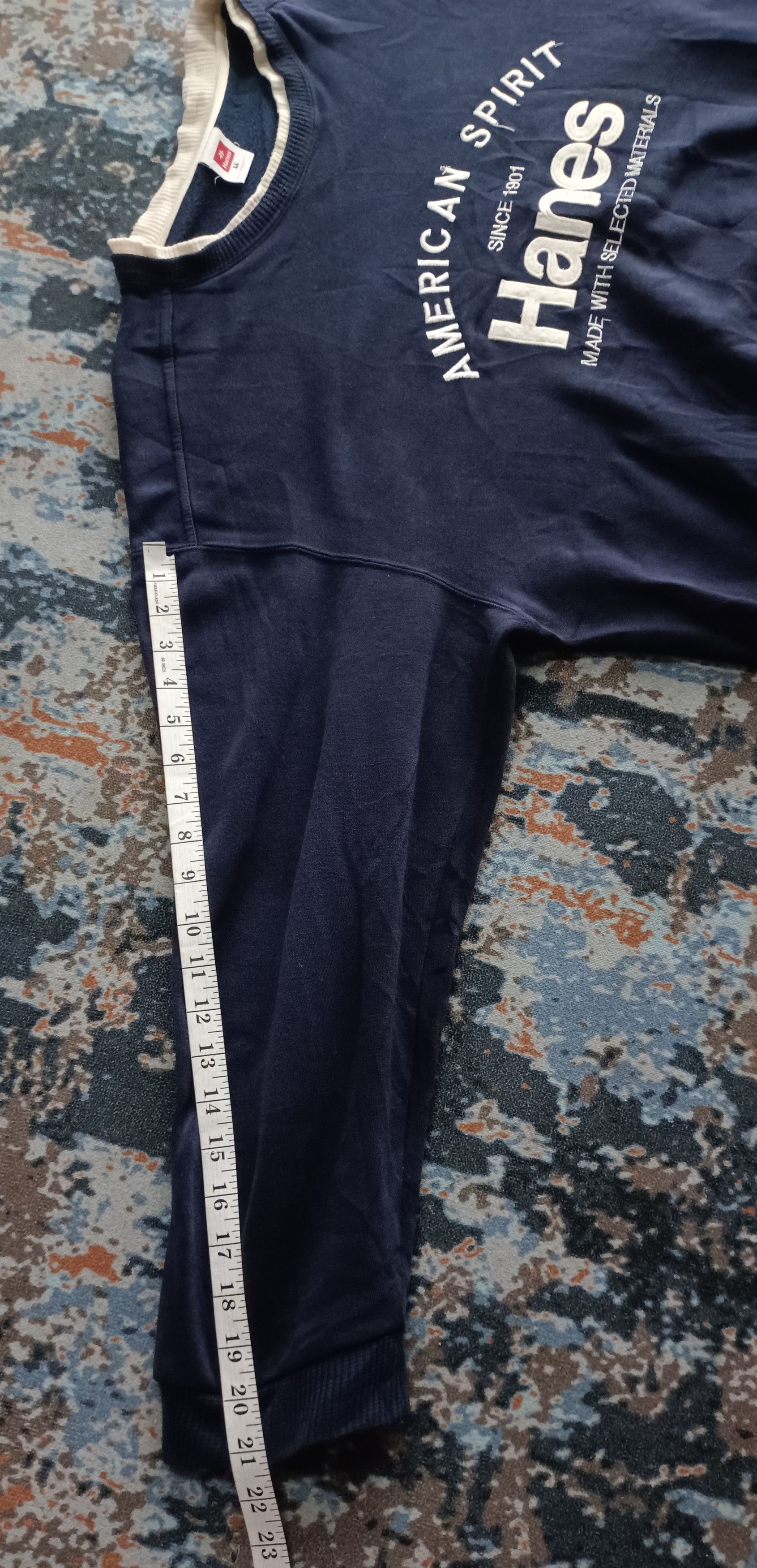 Hanes × Japanese Brand × Vintage Vintage Hanes Embroidered logo Sweatshirt Size US XL / EU 56 / 4 - 10 Thumbnail