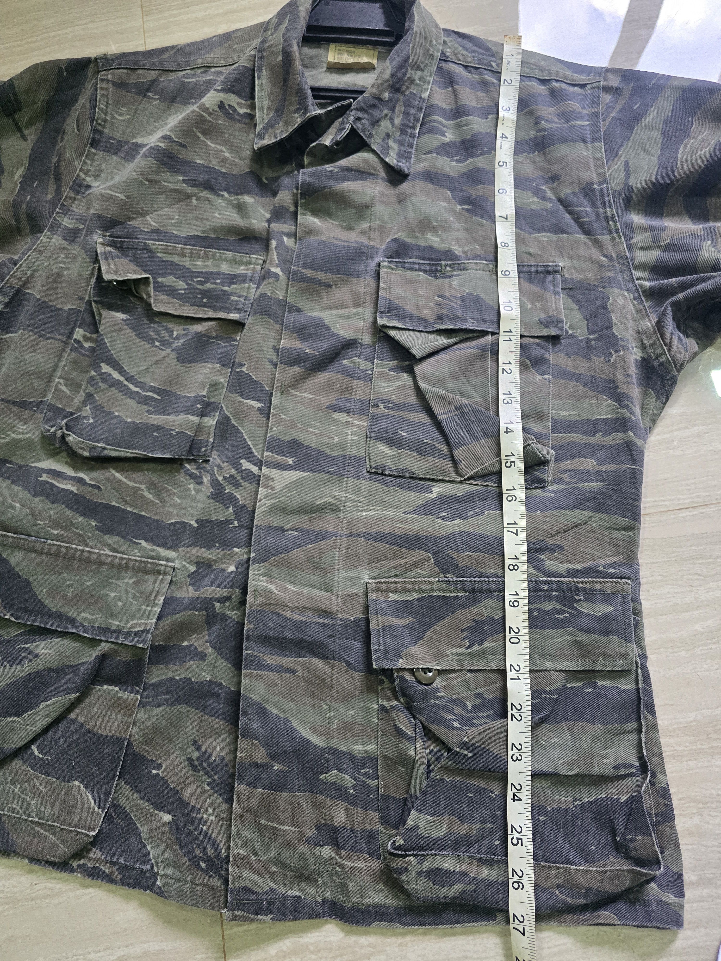 Vintage Vietnam Fatigue Tiger Stripe Camouflage Combat jacket S Size US S / EU 44-46 / 1 - 4 Thumbnail