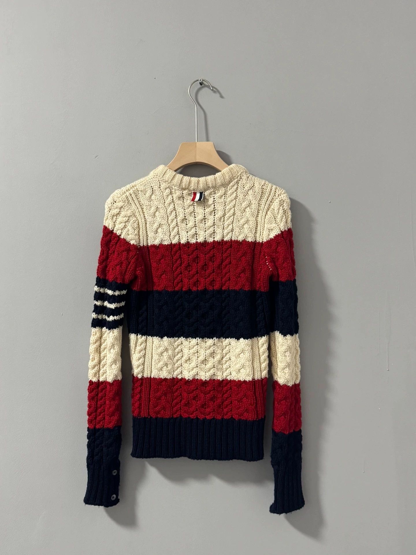 Thom Browne TB color block knit sweater 38 Size XS / US 0-2 / IT 36-38 - 3 Thumbnail
