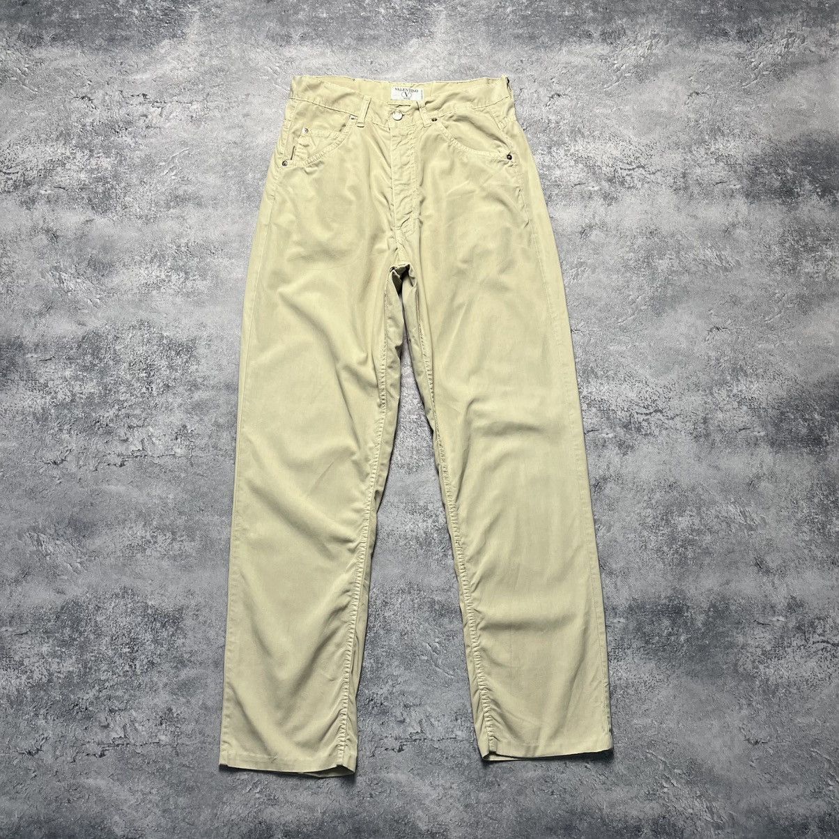 Valentino Vintage Valentino Jeans Beige Pants Luxury Casual Italy Size US 32 / EU 48 - 1 Thumbnail