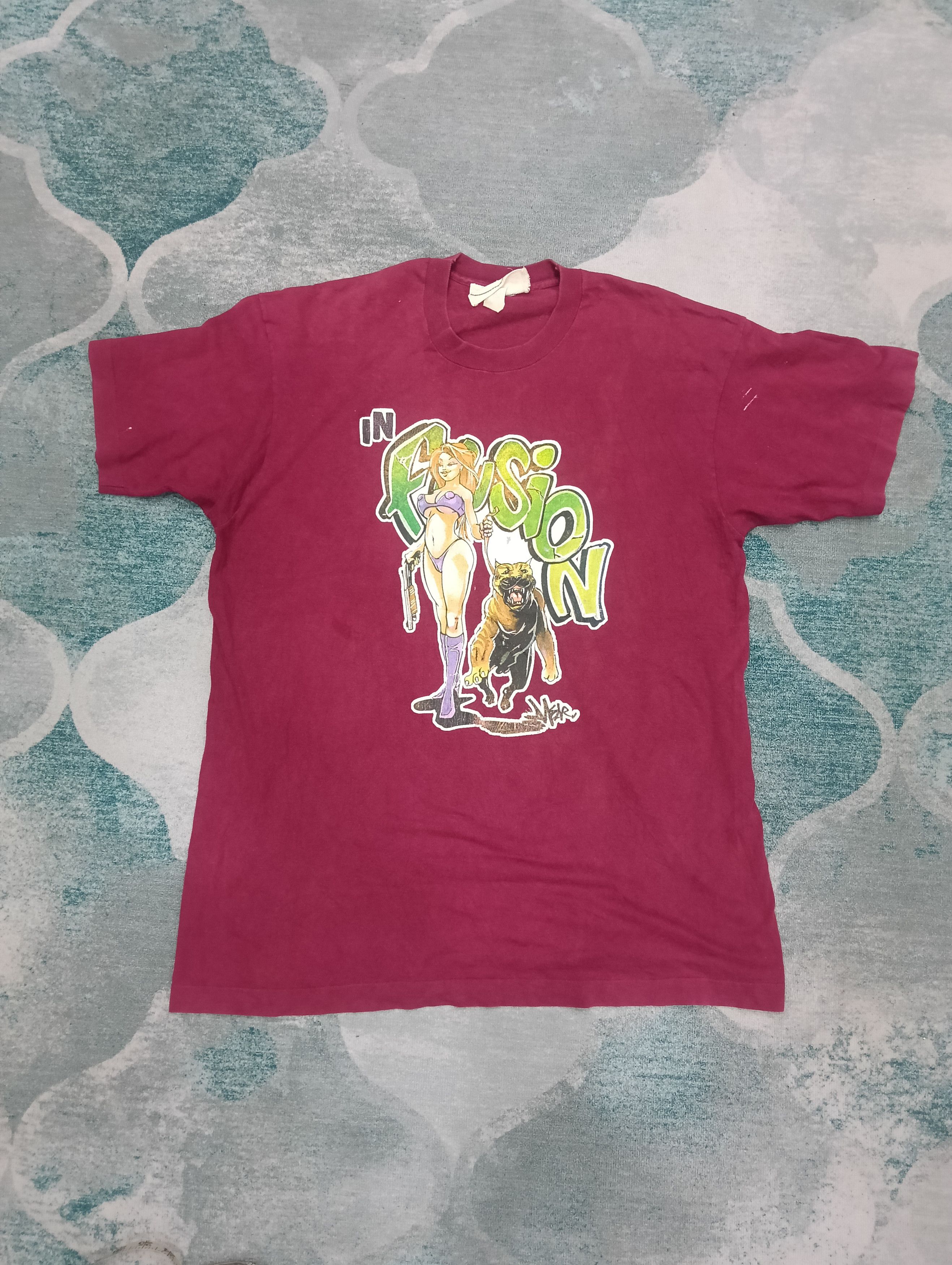 Hot Model Sex × Vintage Vintage 90s Infusion Sexy Women With Dog Size US XXL / EU 58 / 5 - 2 Thumbnail