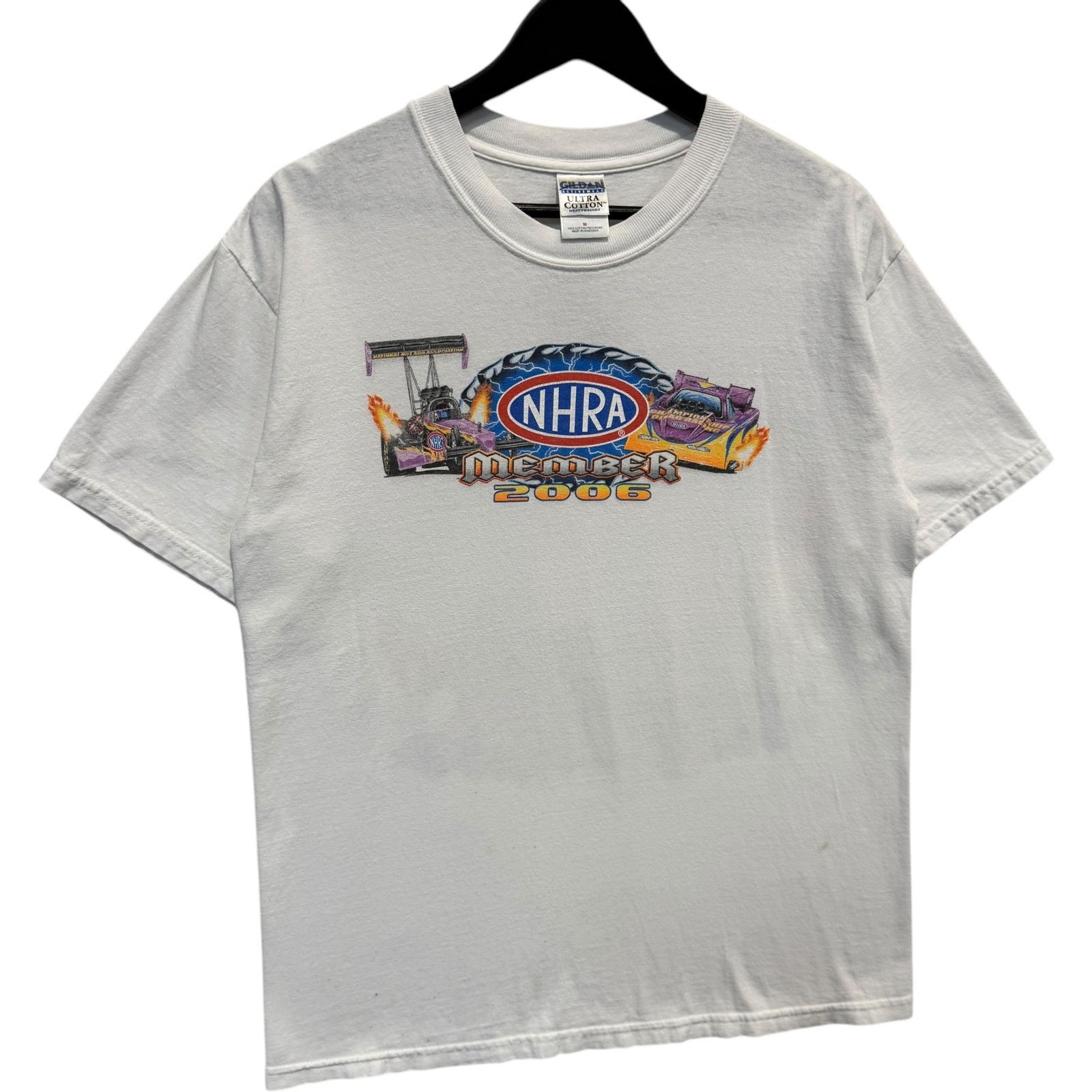 Gildan Vintage NHRA National Dragster Member Tee 00s Medium Size US M / EU 48-50 / 2 - 4 Thumbnail