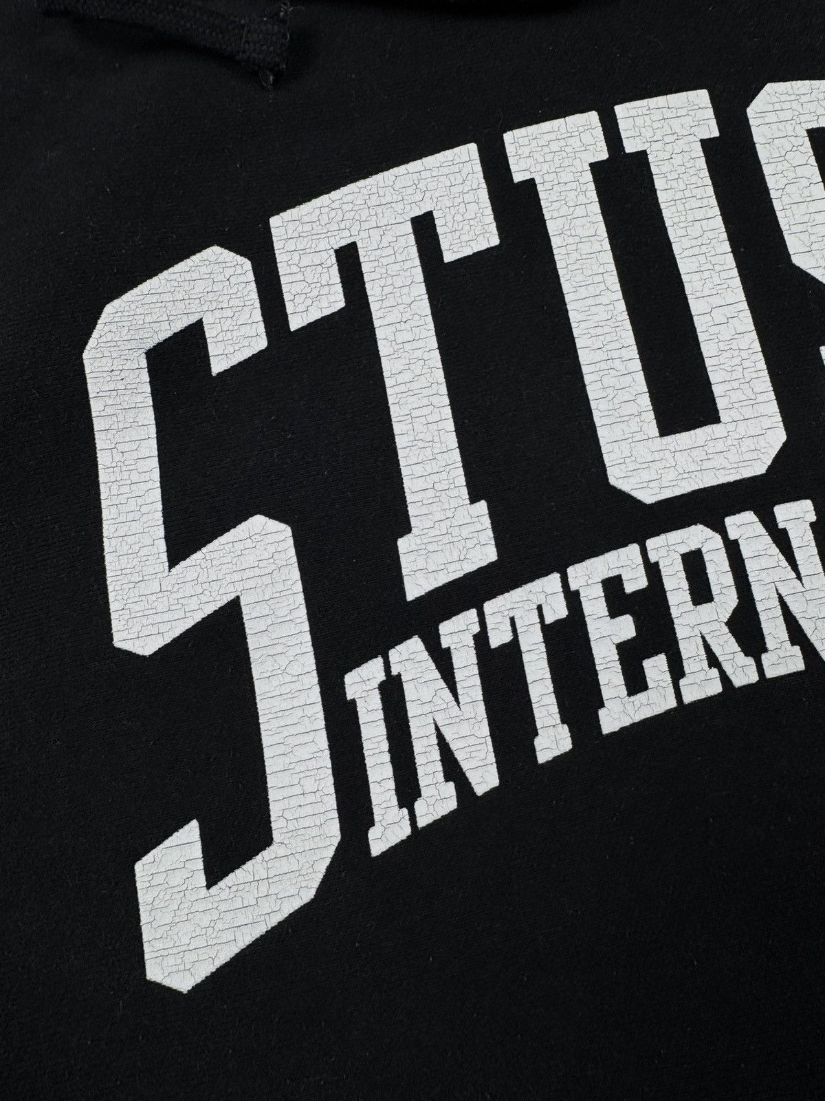 Stussy Vintage Stussy International Relaxed Washed Black Hoodie Size US M / EU 48-50 / 2 - 6 Thumbnail