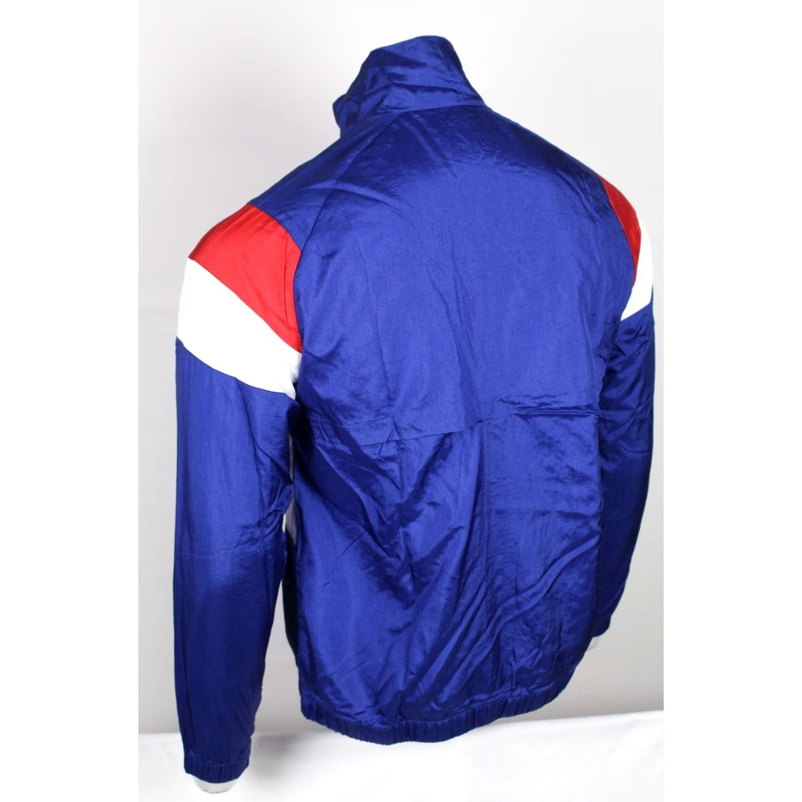 Champion Champion Men's Retro Nylon Warm Up Jacket Full Zip M Blue /Red/White Size US M / EU 48-50 / 2 - 2 Thumbnail