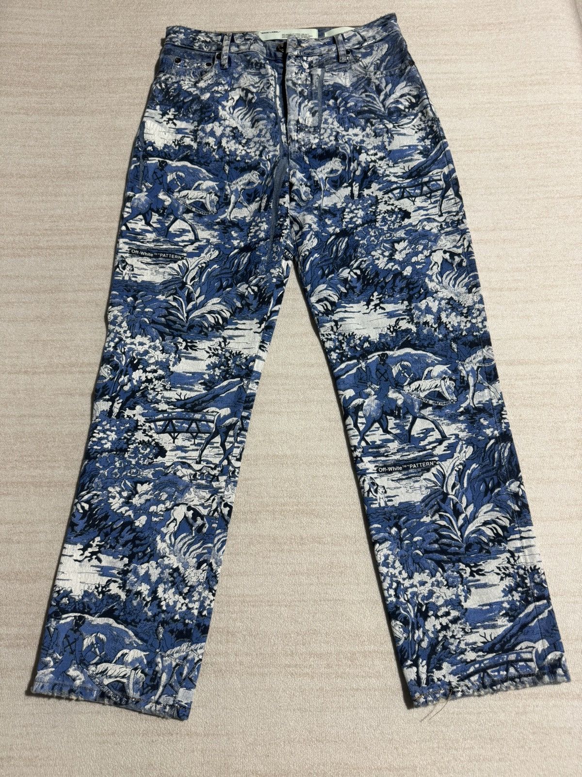 Off-White Printed jean Size 27" / US 4 / IT 40 - 1 Thumbnail
