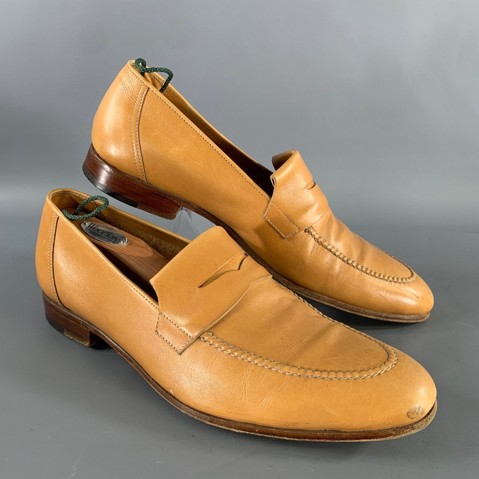 John Lobb JOHN LOBB Size 9 Tan Leather Penny Loafers Size US 9 / EU 42 - 1 Thumbnail