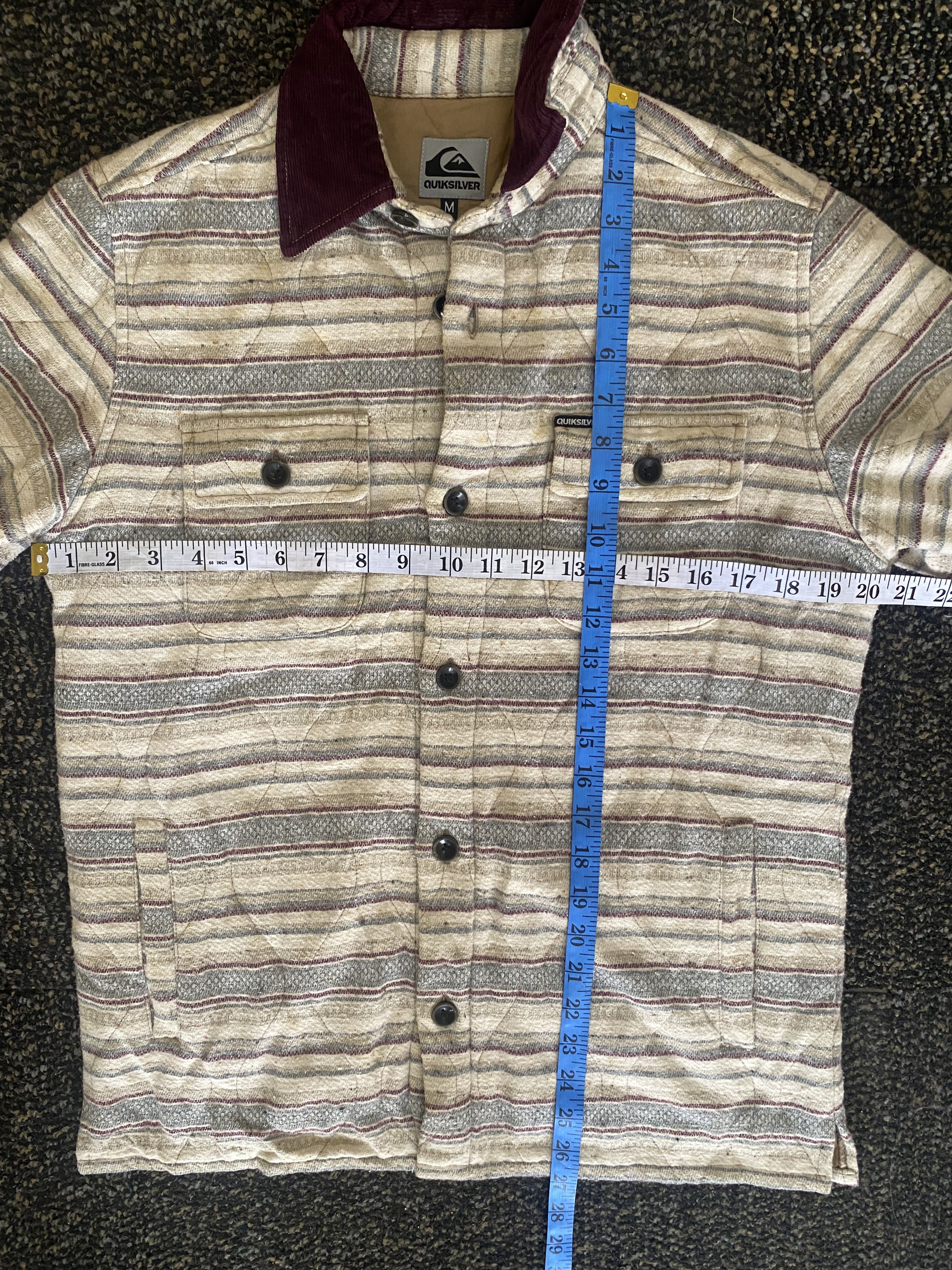 Quiksilver × Vintage Quiksilver stripe button jacket Size US M / EU 48-50 / 2 - 6 Thumbnail