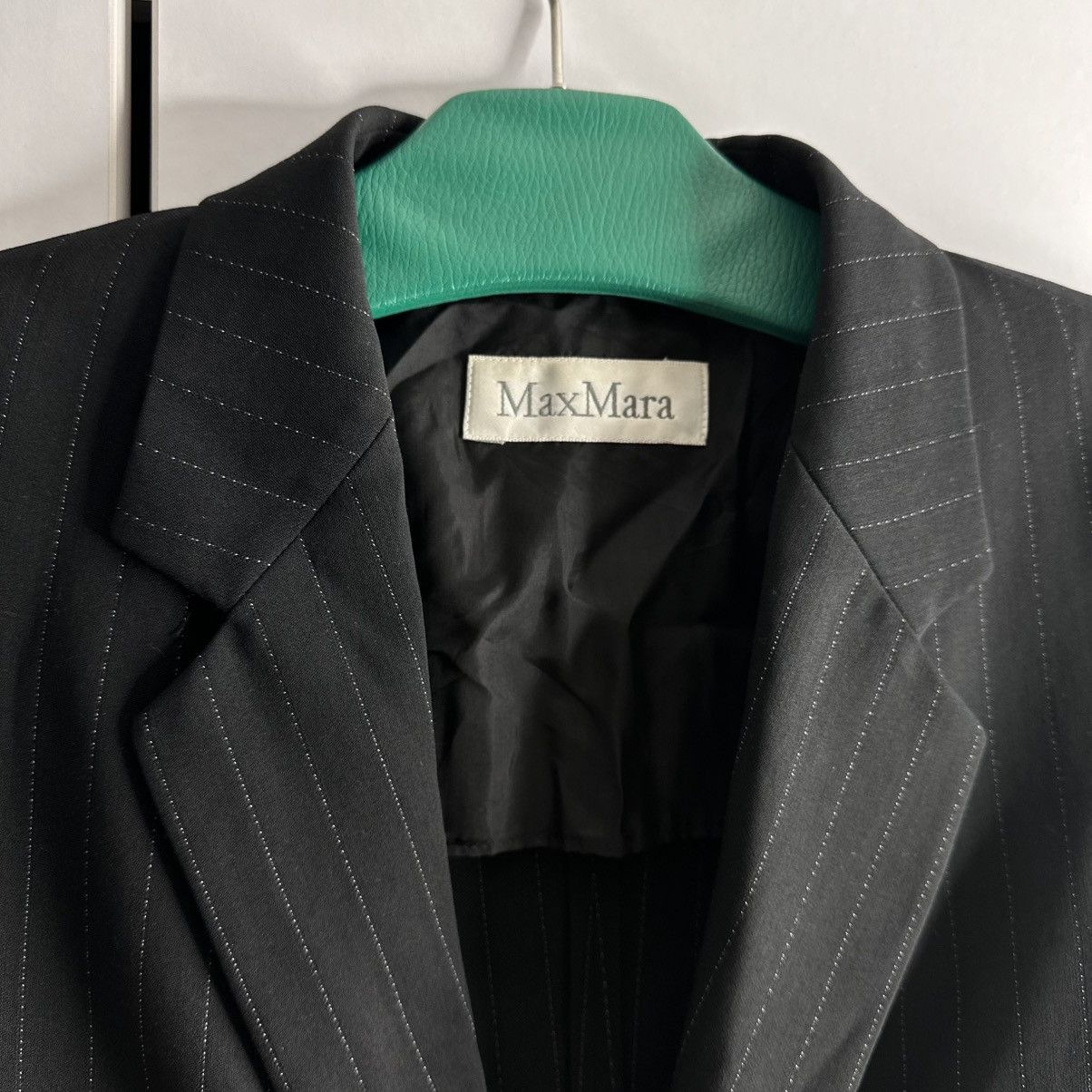 Designer Max Mara Blazers Jacket Black Size L / US 10 / IT 46 - 3 Thumbnail