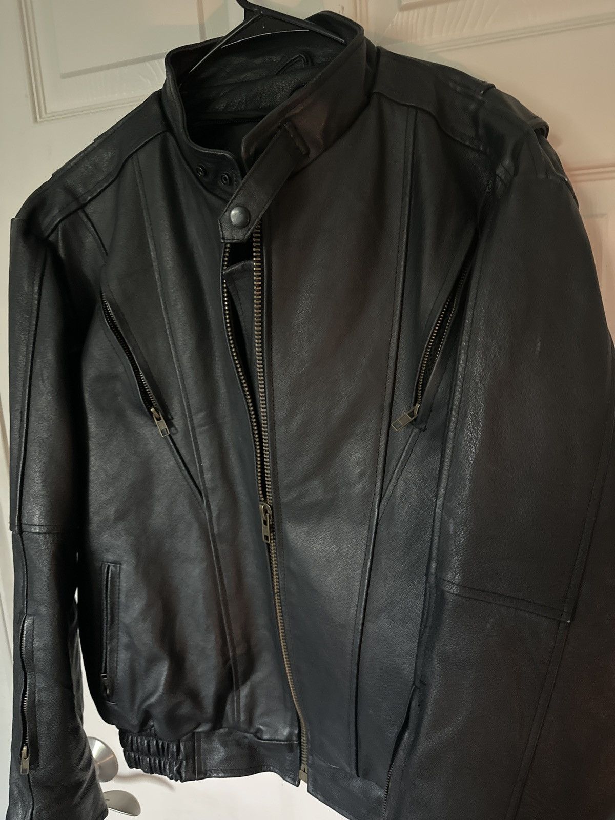 Vintage Vintage leather biker jacket Size US L / EU 52-54 / 3 - 2 Thumbnail