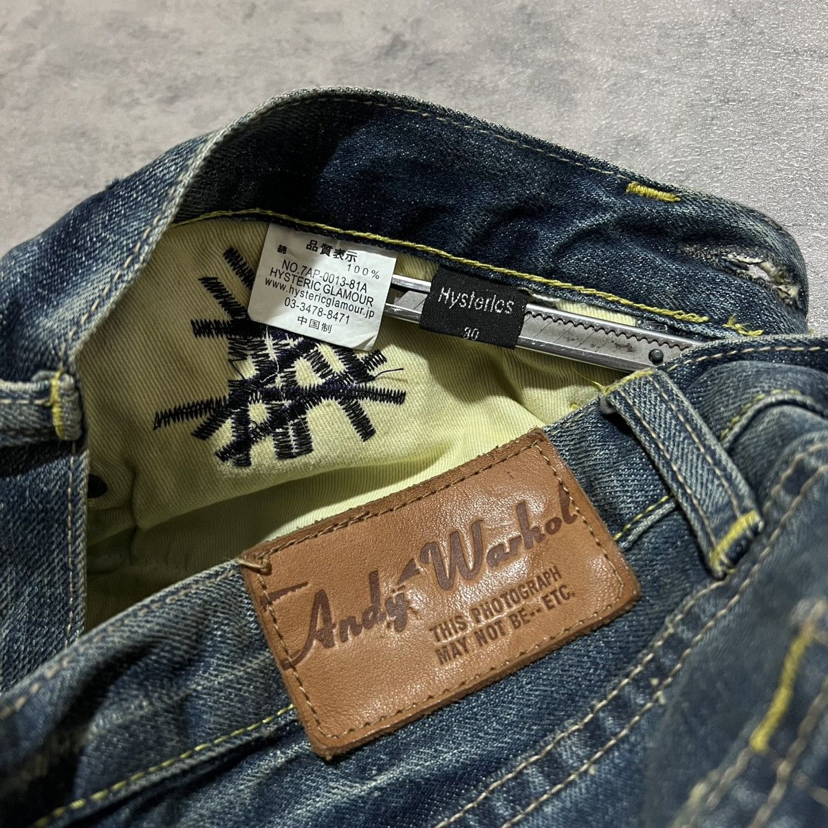 Andy Warhol × Hysteric Glamour Hysteric Glamour x Andy Warhol Studded Jeans Size US 32 / EU 48 - 7 Thumbnail