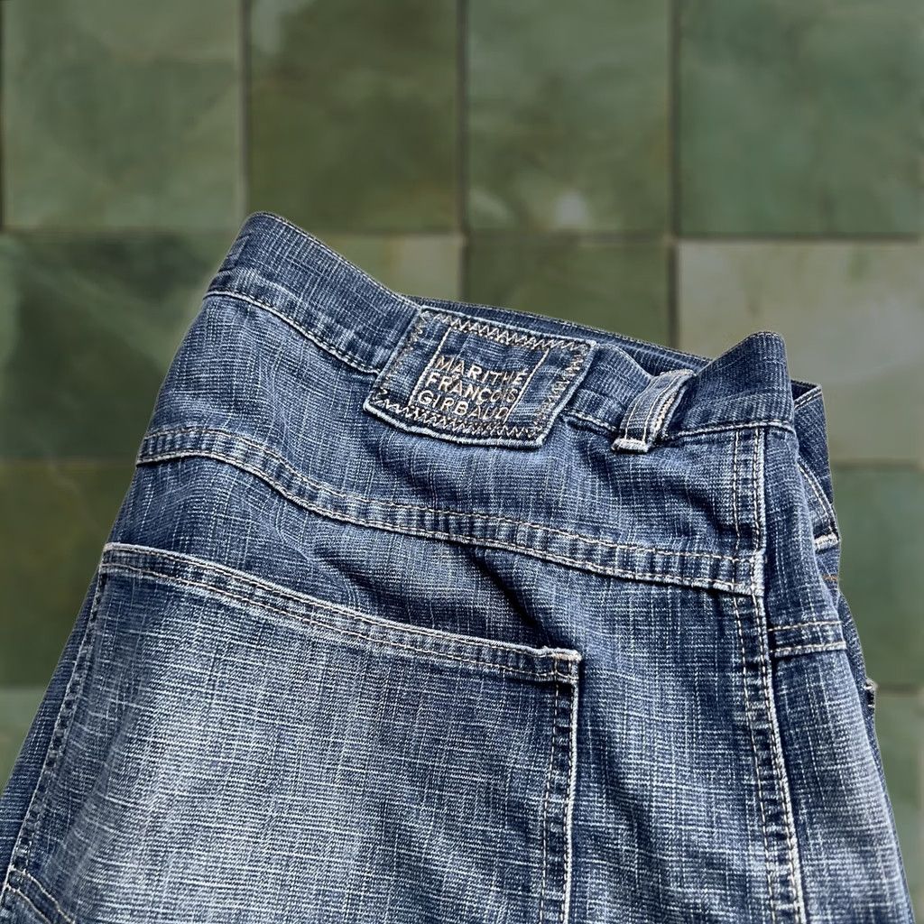 Vintage Marithe Francois Girbaud Jeans Mens 43x31 Blue Relaxed Straight Distressed Denim Jeans Size US 42 / EU 58 - 1 Thumbnail