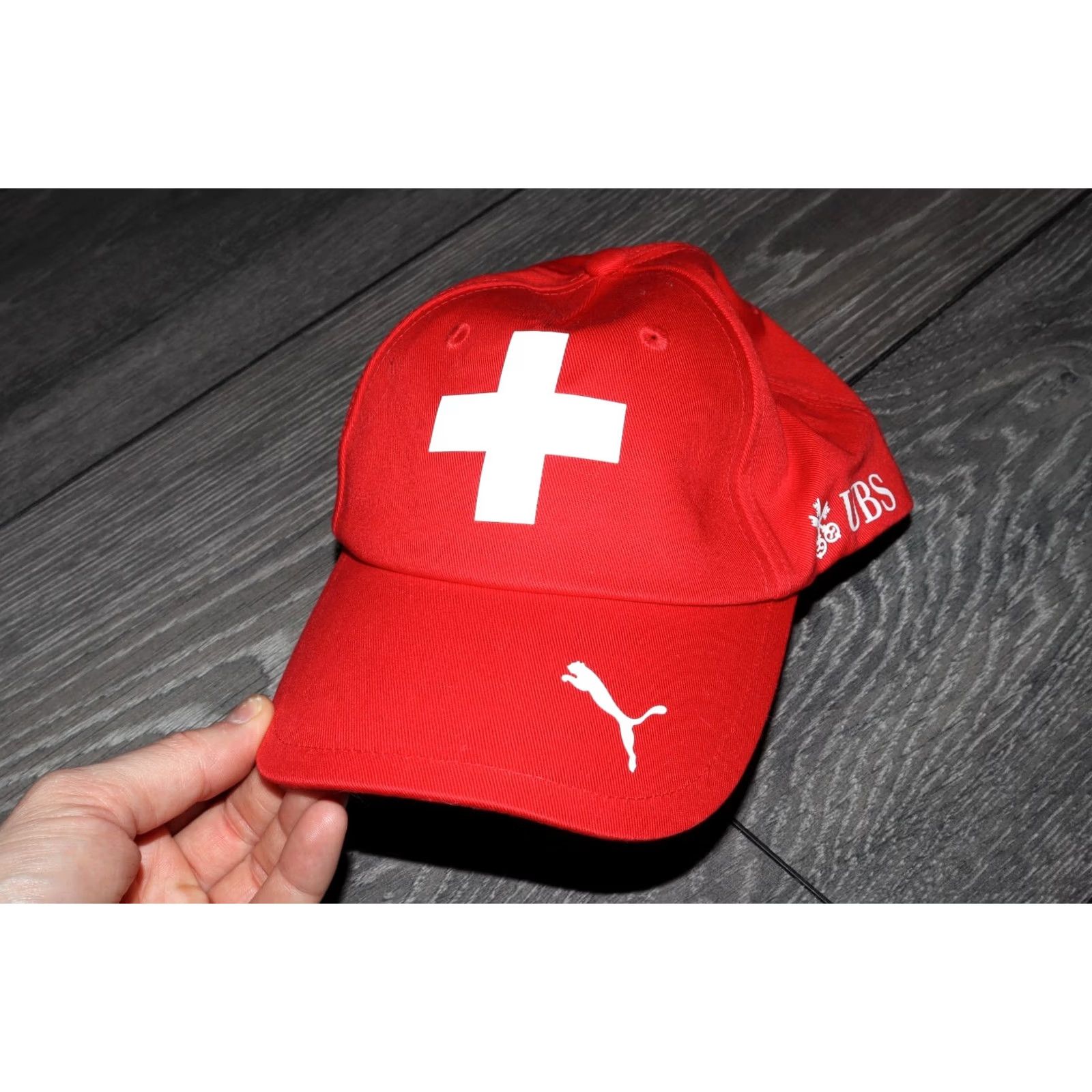 Puma SWITZERLAND NATIONAL TEAM FOOTBALL CAP PUMA RED ONE SIZE ORIGINAL Baseball Hat Mens Adult Size ONE SIZE - 2 Thumbnail