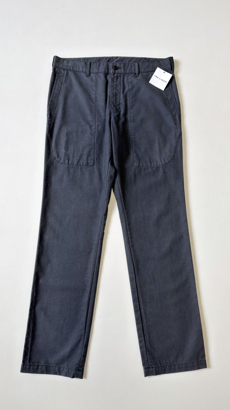 Comme des Garcons Homme A/W 09 Washed Gray Cotton Cargo Trousers Size US 32 / EU 48 - 13 Thumbnail