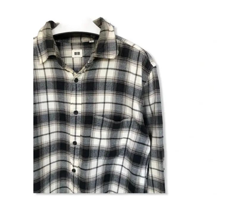 Flannel × Japanese Brand Japanese Brand Uniqlo Plaid Tartan Flannel Shirt 👕 Size US L / EU 52-54 / 3 - 2 Thumbnail