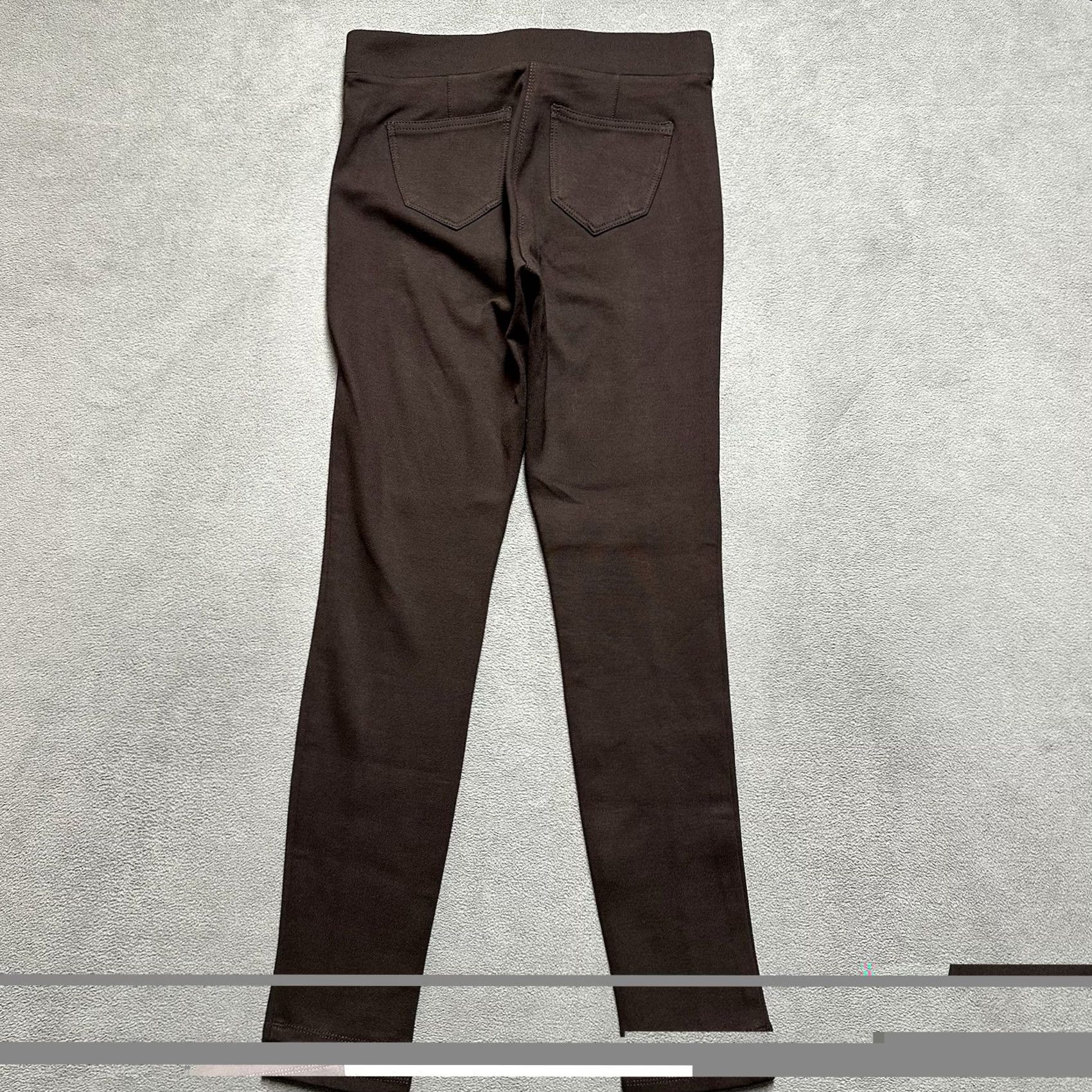 Vintage Style & Co Pants Womens Small Brown Pull On Stretch Skinny Comfort Rayon Career Size 28" / US 6 / IT 42 - 2 Thumbnail