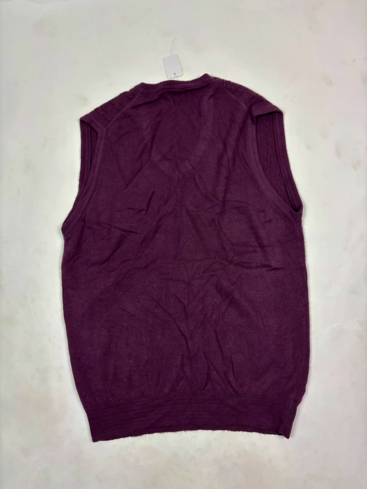 Christian Dior Monsieur 90s Christian Dior Monsieur Purple Acrylic “Dior” Logo Vest Size US XL / EU 56 / 4 - 4 Thumbnail