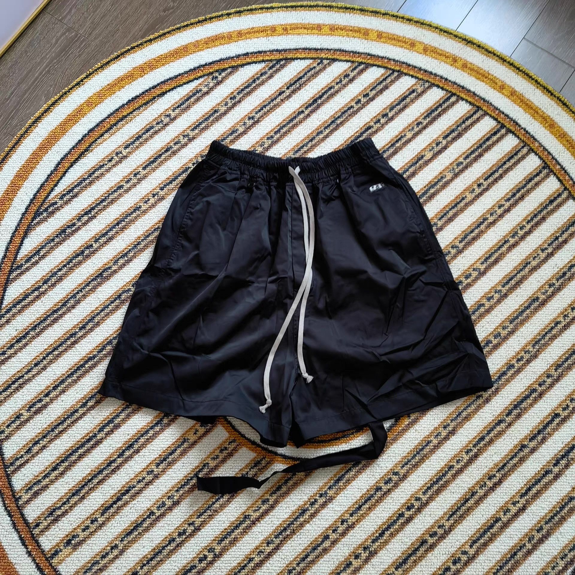 Rick Owens Black Casual Shorts with Drawstring Size US 36 / EU 52 - 1 Thumbnail