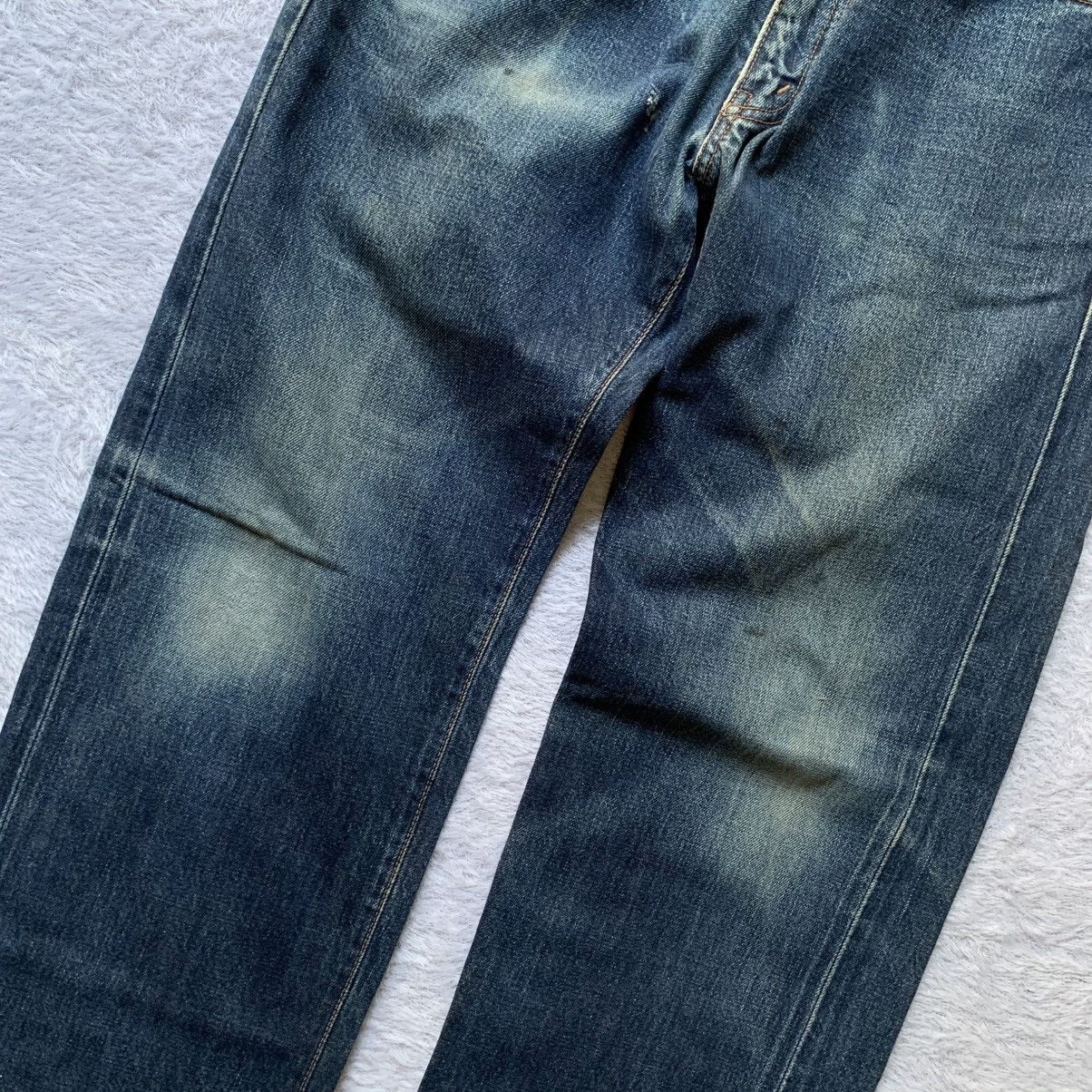 Big John Vintage big john first model distressed and ripped selvedge Size US 30 / EU 46 - 3 Thumbnail