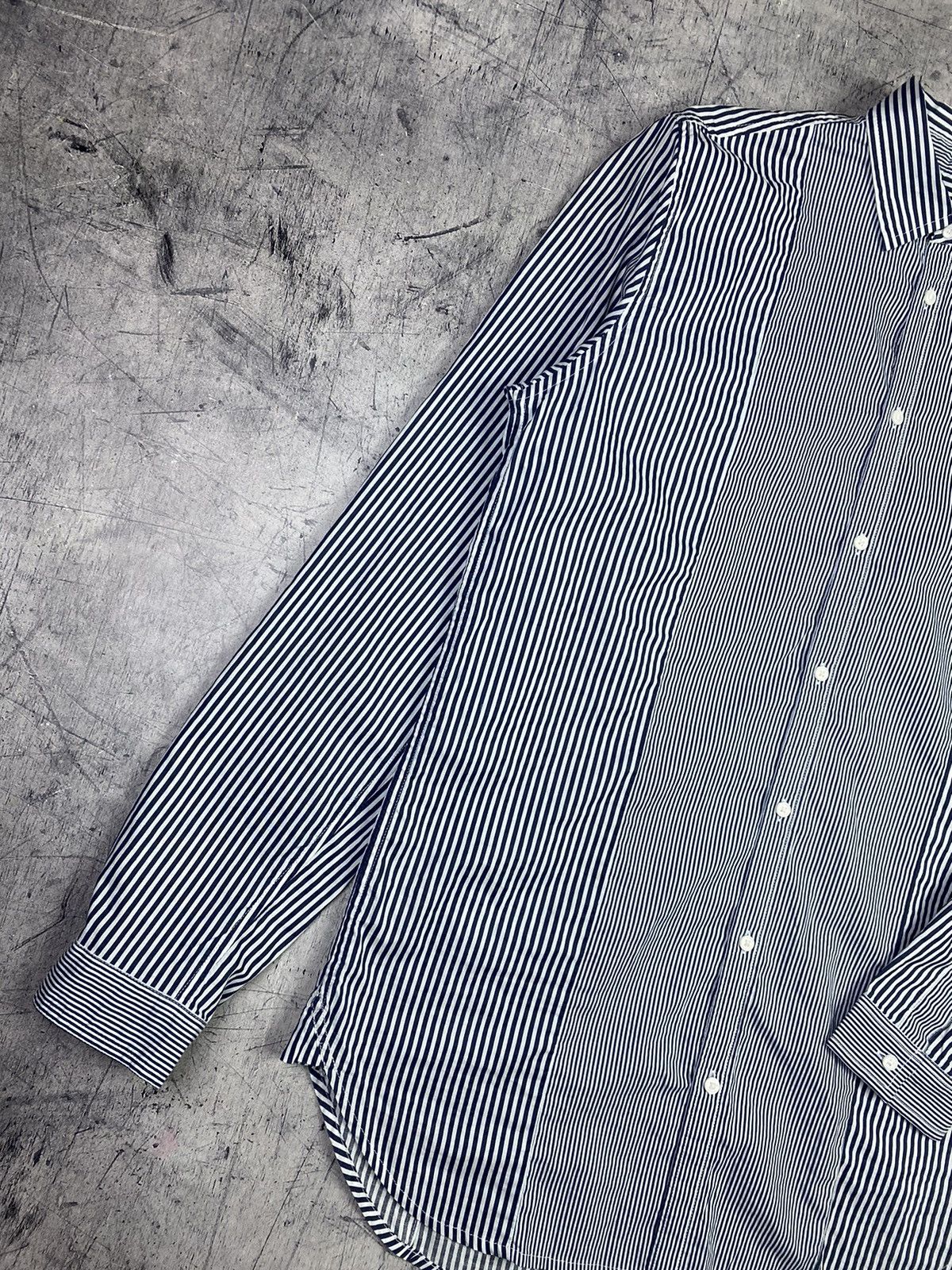 Diesel Diesel Designer Luxury Striped Button Up Long Sleeve Shirt Size US M / EU 48-50 / 2 - 3 Thumbnail