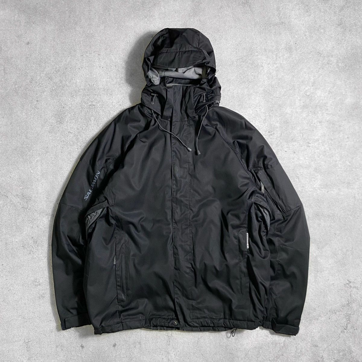 ジャケット・アウター 00s salomon tech nylon shell jacket Y2K 90s 00s Y2K OLD SALOMON 総柄 ナイロン ジャケット