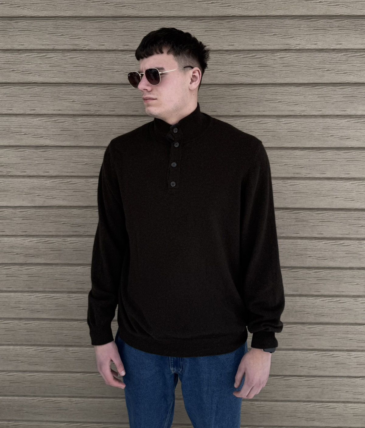 Hackett Hackett London Mayfair Merino Cashmere Sweater Patch Men XXL Size US XXL / EU 58 / 5 - 1 Thumbnail