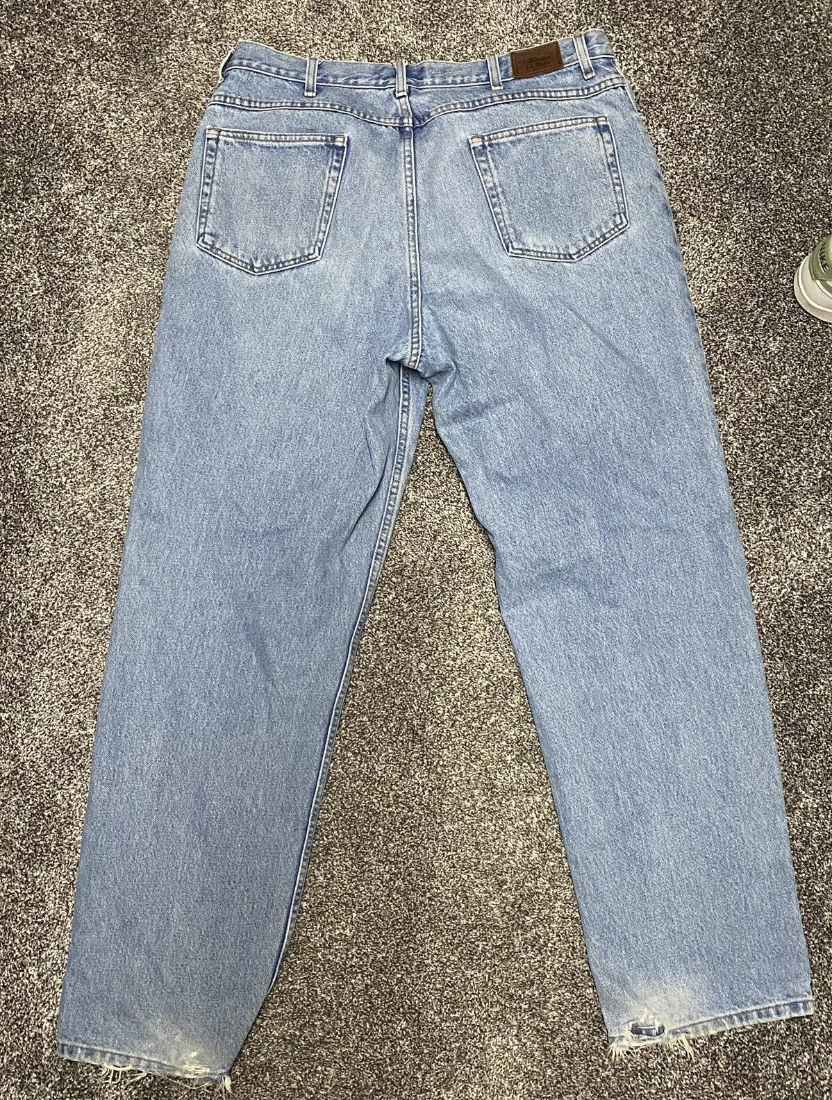 L.L. Bean L.L.Bean Relaxed Fit Jeans 36x32 100% Cotton Vintage Denim Size US 36 / EU 52 - 2 Thumbnail