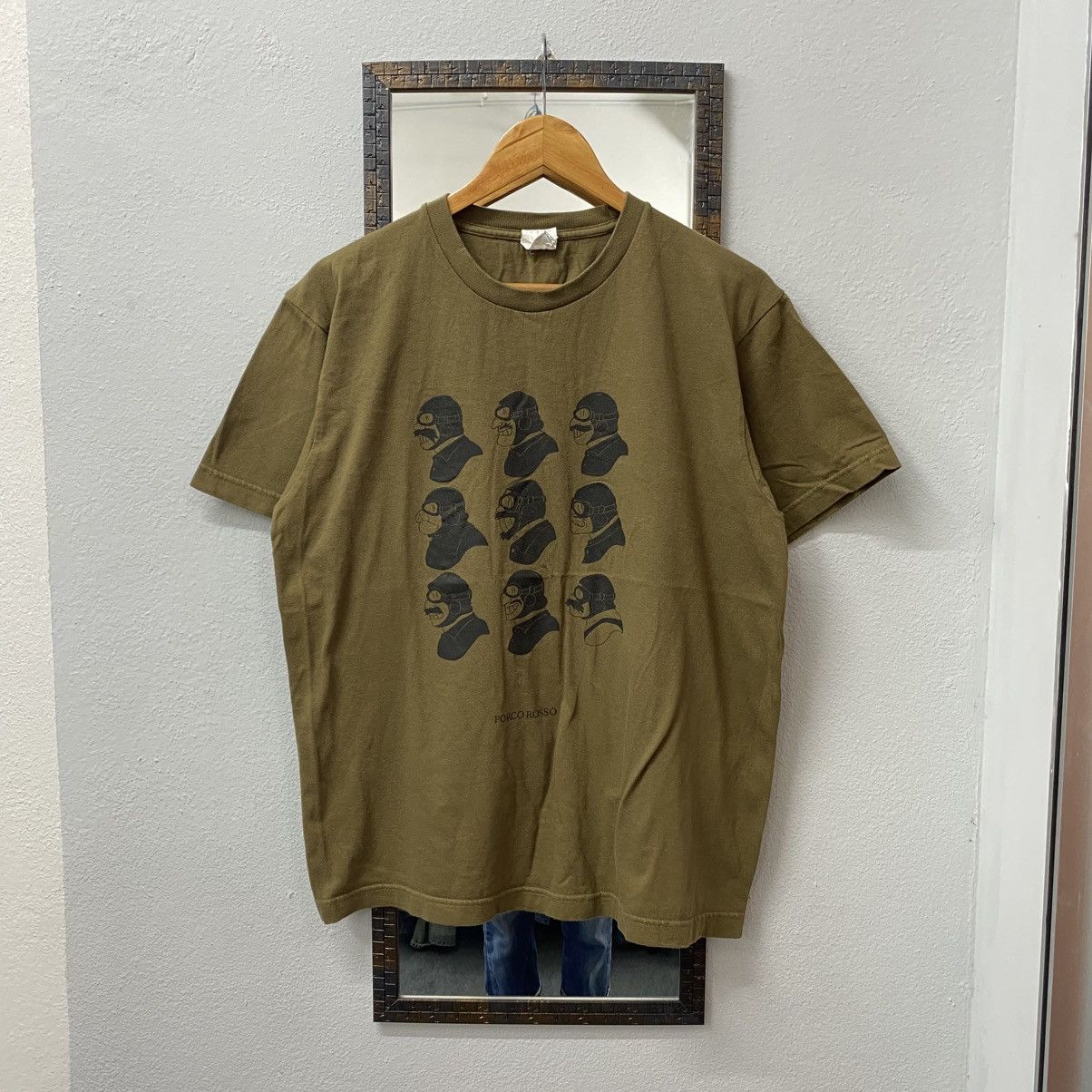 Anime Vintage PORCO ROSSO Studio Ghibli Anime Movie Tee Size US L / EU 52-54 / 3 - 1 Thumbnail
