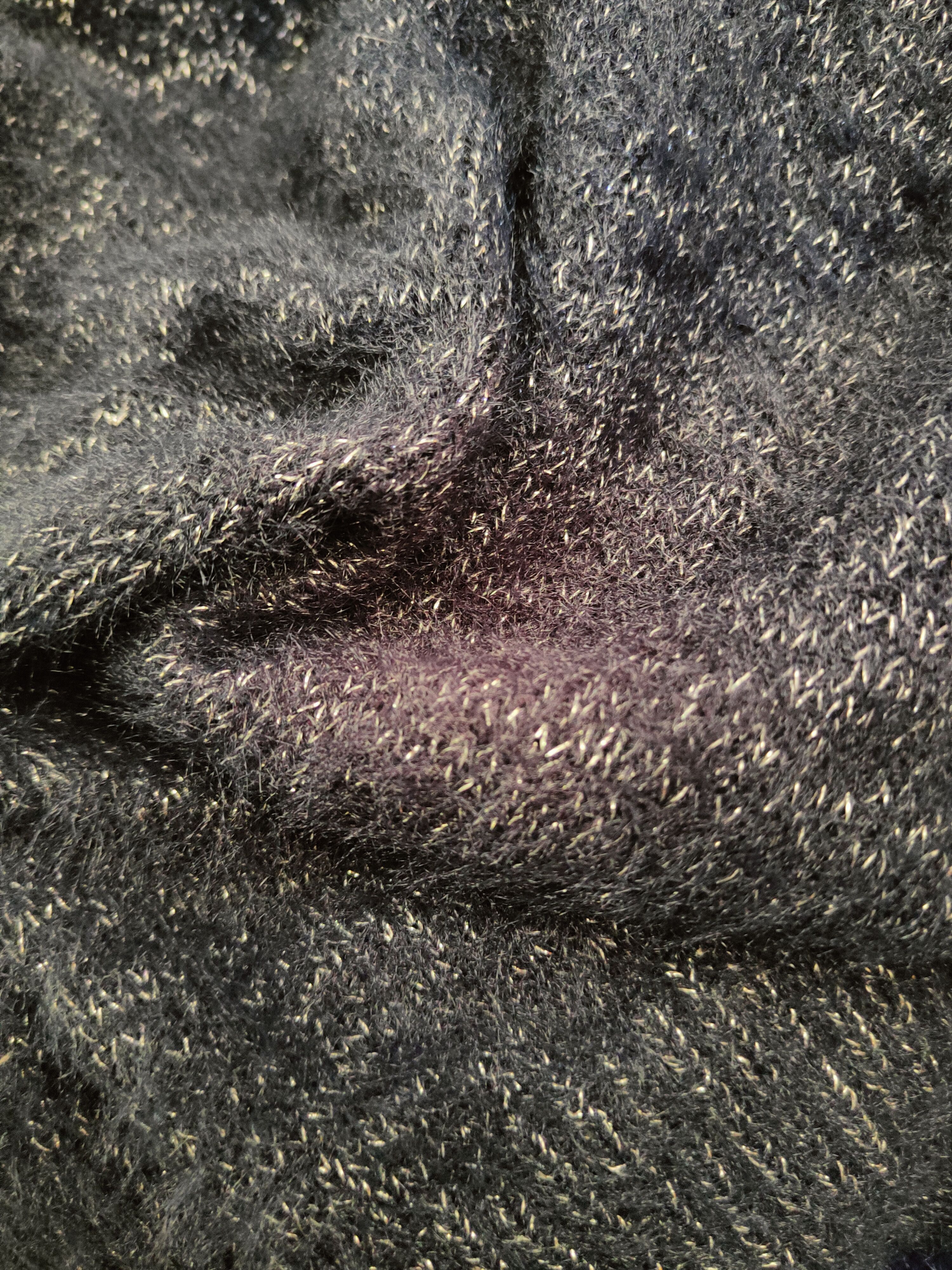 Japanese Brand DL Myu Dark Blue Fur Mohair Knitwear #46-995 Size US M / EU 48-50 / 2 - 11 Thumbnail