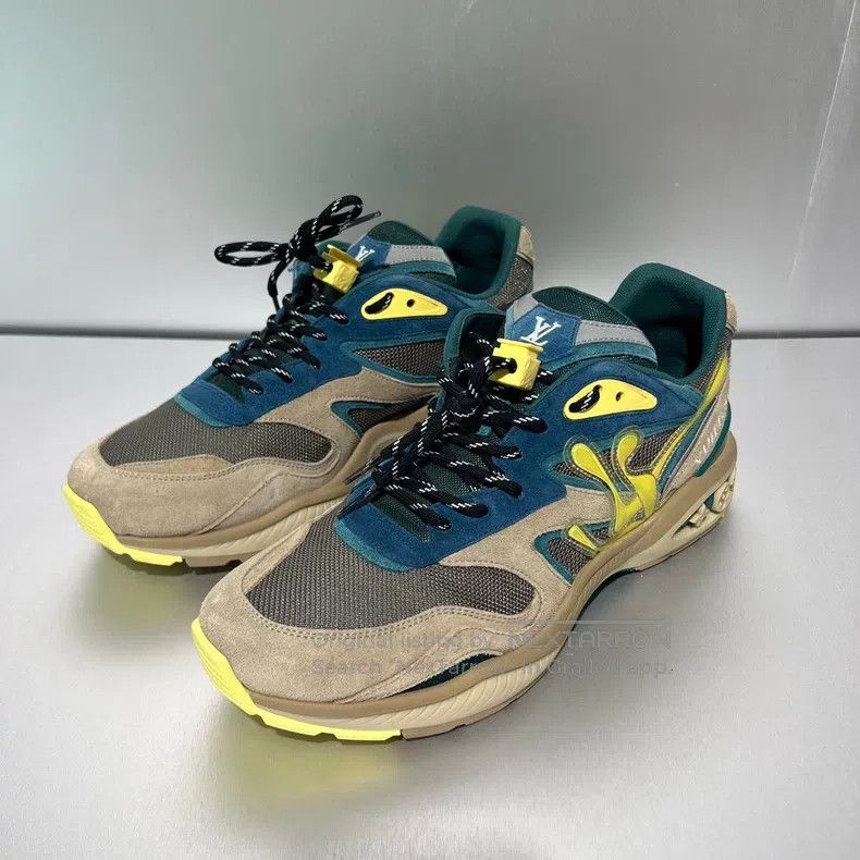 Louis Vuitton Louis Vuitton Trail Grey-Green Sneakers Size US 8.5 / EU 41-42 - 1 Thumbnail
