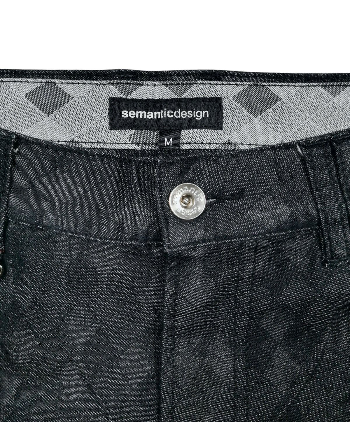 semanticdesign Semantic Design Multi Pocket All Printed Slim Cargo Pants Size US 31 - 11 Thumbnail