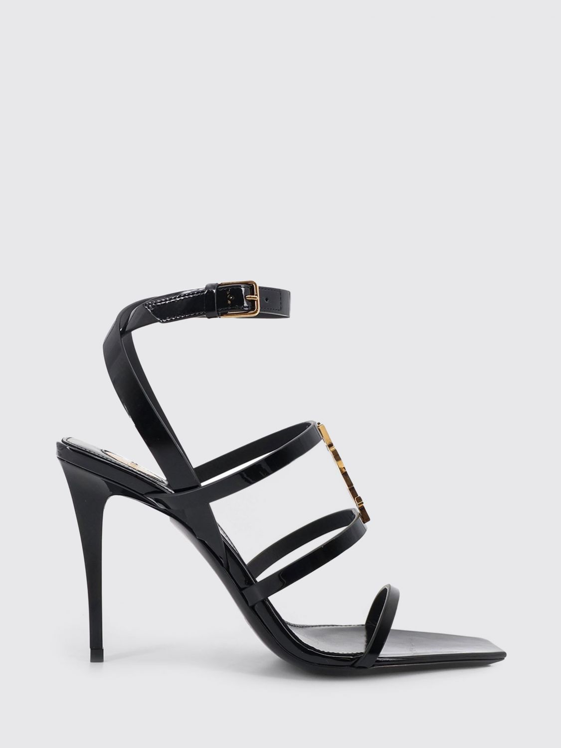 Saint Laurent Paris Saint Laurent Heeled Sandal Woman Black Size US 11 / IT 41 - 1 Thumbnail