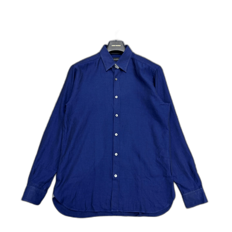 Ermenegildo Zegna dark blue long-sleeve shirt
