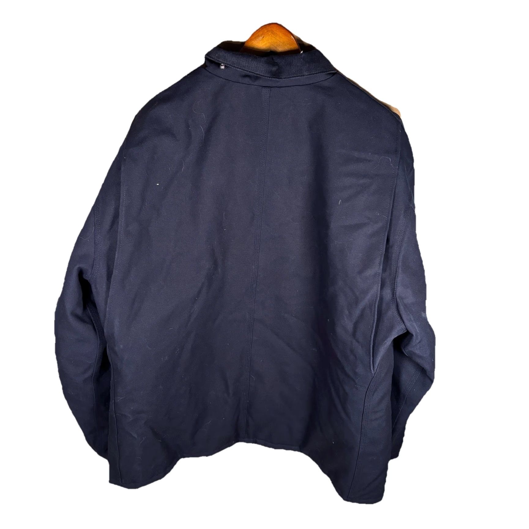 Carhartt VINTAGE Carhartt C003 DNY 2XL Tall Duck Coat Navy Quilted Work Jacket Mens 2000s Brass Zip Size US XXL / EU 58 / 5 - 4 Thumbnail