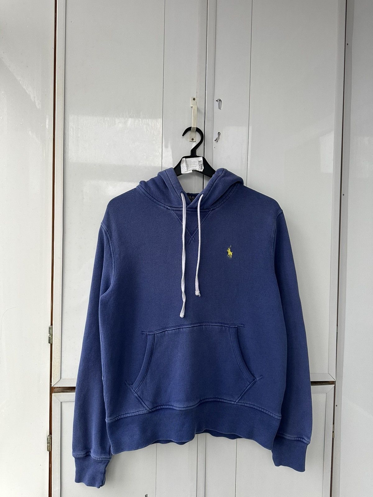 Polo Ralph Lauren Vintage Polo Ralph Lauren Blue Hoodie Yellow logo Size US M / EU 48-50 / 2 - 3 Thumbnail