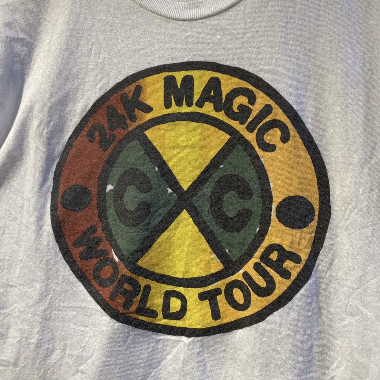 Band Tees × Cross Colours × Vintage 24K Magic World Tour 2018 By Cross Colours T-Shirt Medium Size US L / EU 52-54 / 3 - 3 Thumbnail