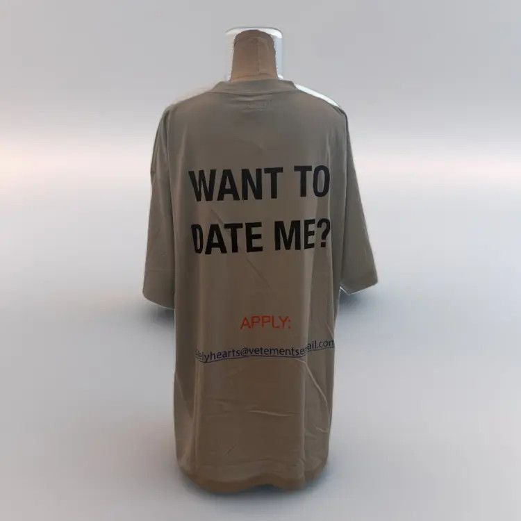 Vetements Vetements Want to date me Tee Size US S / EU 44-46 / 1 - 3 Thumbnail