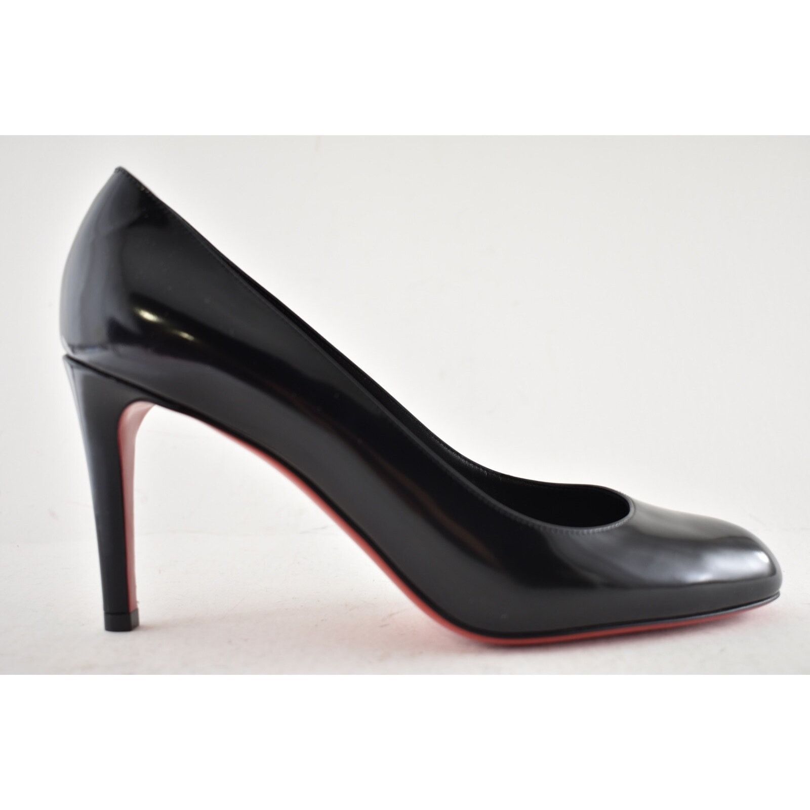 Christian Louboutin Christian Louboutin Pumppie 85 Black Leather Pump 38 Size US 8 / IT 38 - 2 Thumbnail
