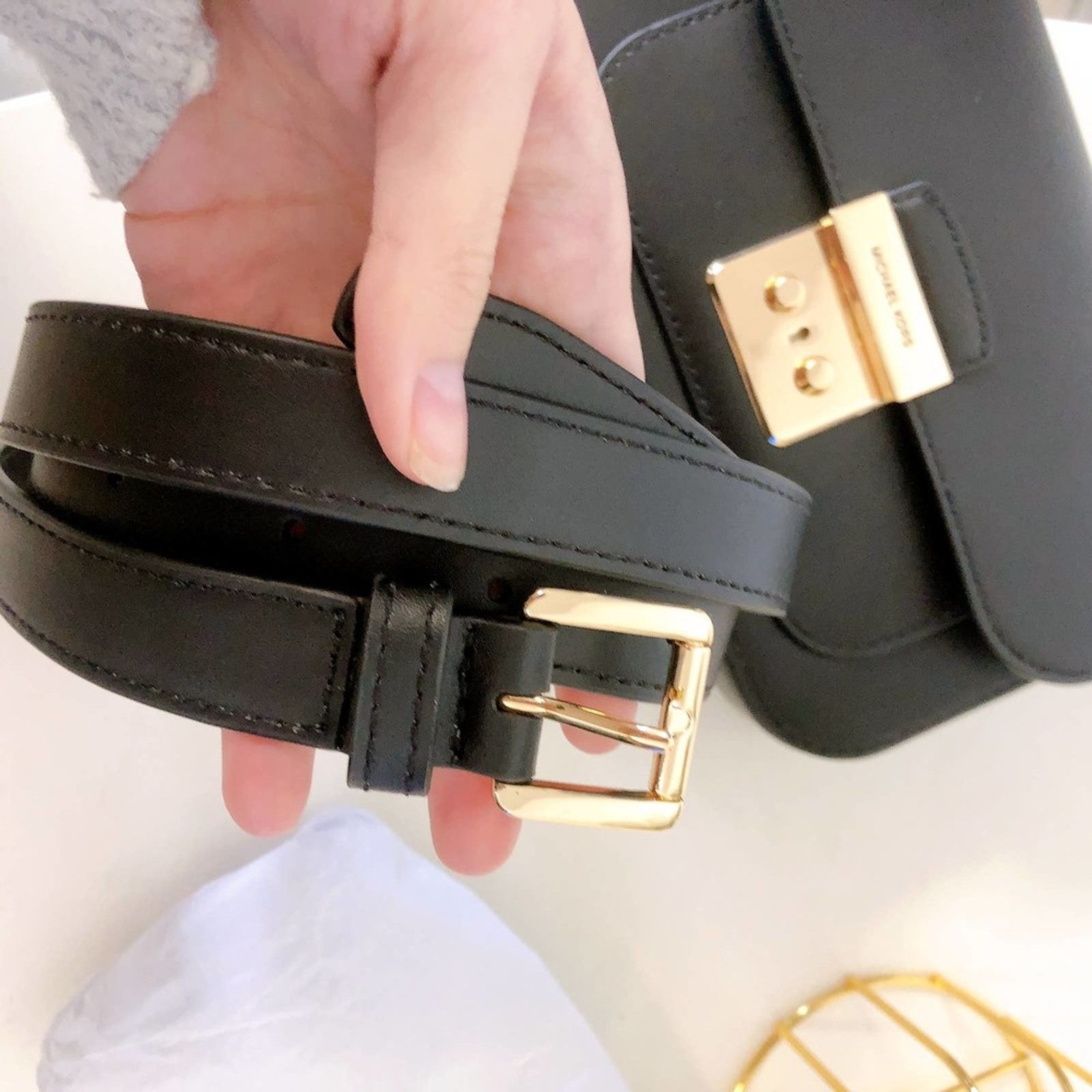 Michael Kors Michael Kors 35R3GS9N1L Sloan Editor Leather Shoulder bag Size ONE SIZE - 8 Thumbnail