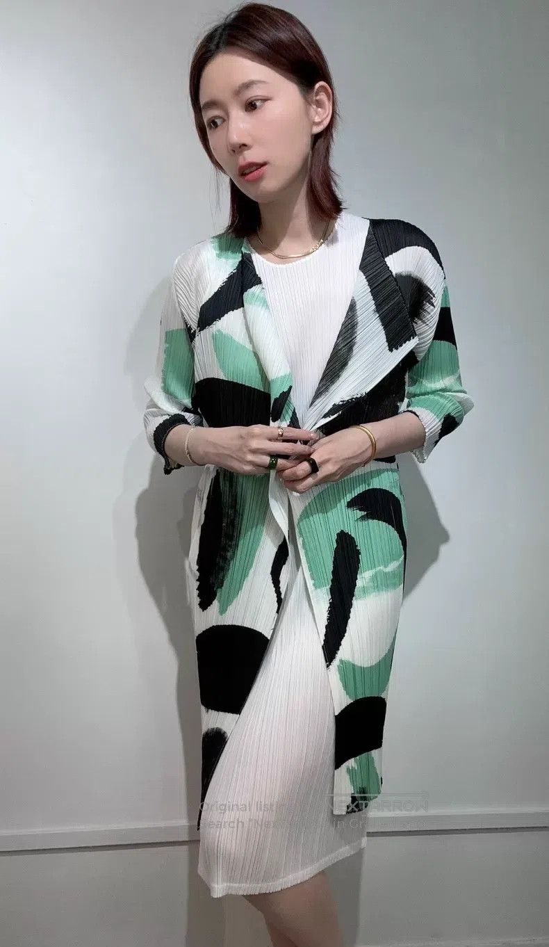 Issey Miyake Issey Miyake Ink print coat Size XL / US 12-14 / IT 48-50 - 5 Thumbnail