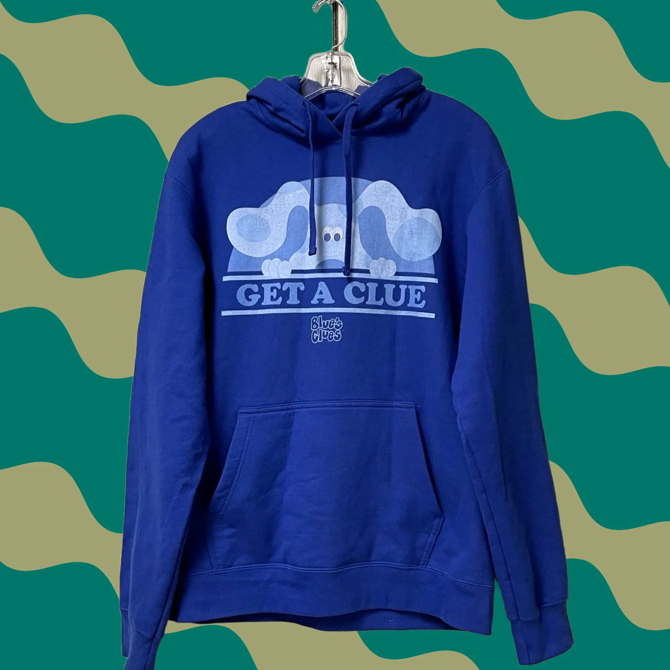 Nickelodeon Nickelodeon Blues Clues Get A Clue Hoodie L Unisex Adults Royal Blue Port & Company Size L / US 10 / IT 46 - 1 Thumbnail