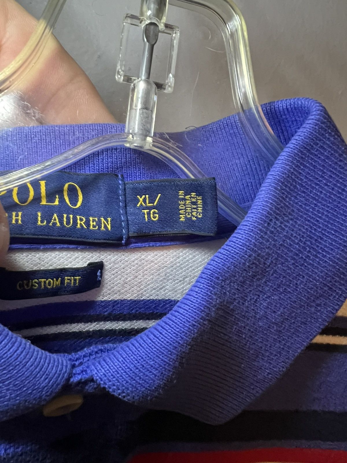 Polo Ralph Lauren Vintage Polo Ralph Lauren multicoloured stripe polo shirt Size US XL / EU 56 / 4 - 4 Thumbnail