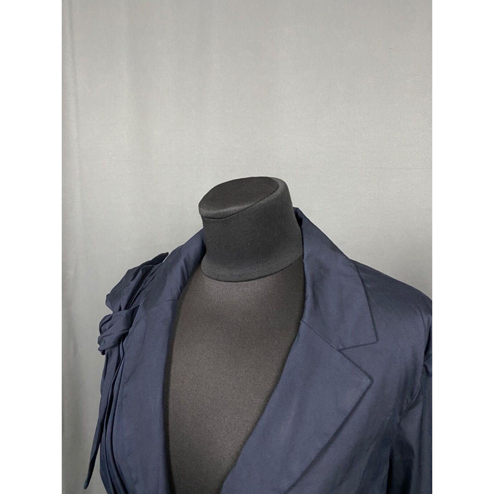 Prada Prada Women's Blue Basic Floral Shoulder Blazer Jacket Size Size M / US 6-8 / IT 42-44 - 5 Thumbnail