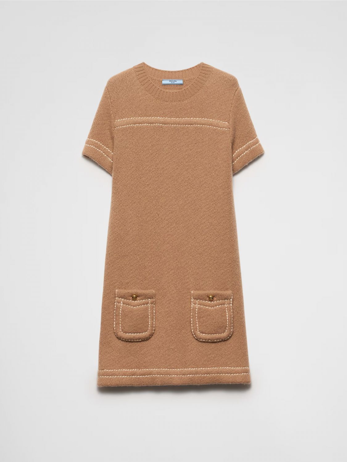 Prada Prada Dress Woman Camel Size S / US 4 / IT 40 - 1 Preview
