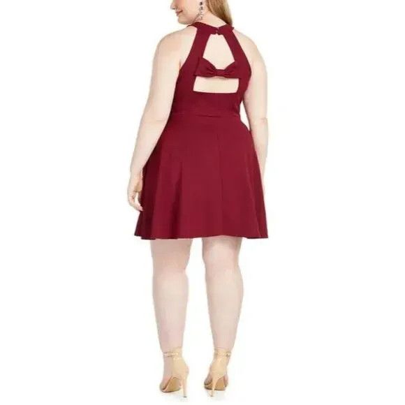 Other Speechless Plus Size Cutout Bow Back Fit & Flare Dress, New Size XXL / US 16-18 / IT 52-54 - 3 Thumbnail