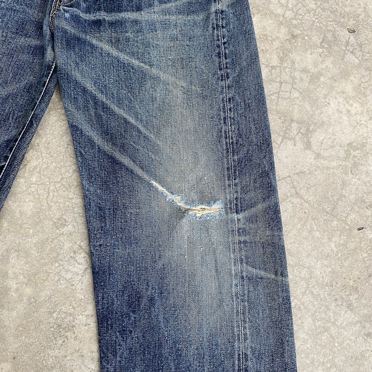 Pherrow's Vintage Pherrow’s Stormy Blue Faded Blue Selvedge Jeans Size US 29 - 6 Thumbnail