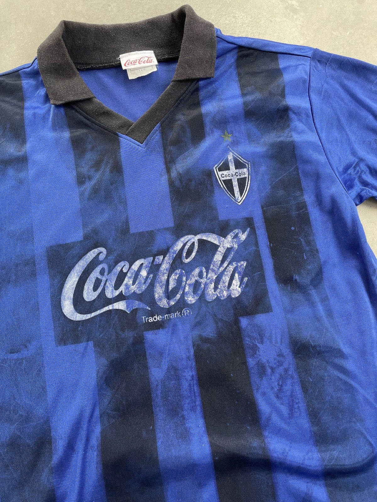 Coca Cola × Vintage VINTAGE 90S COCA COLA AC MILAN TEMPLATE JERSEY Size US S / EU 44-46 / 1 - 2 Thumbnail