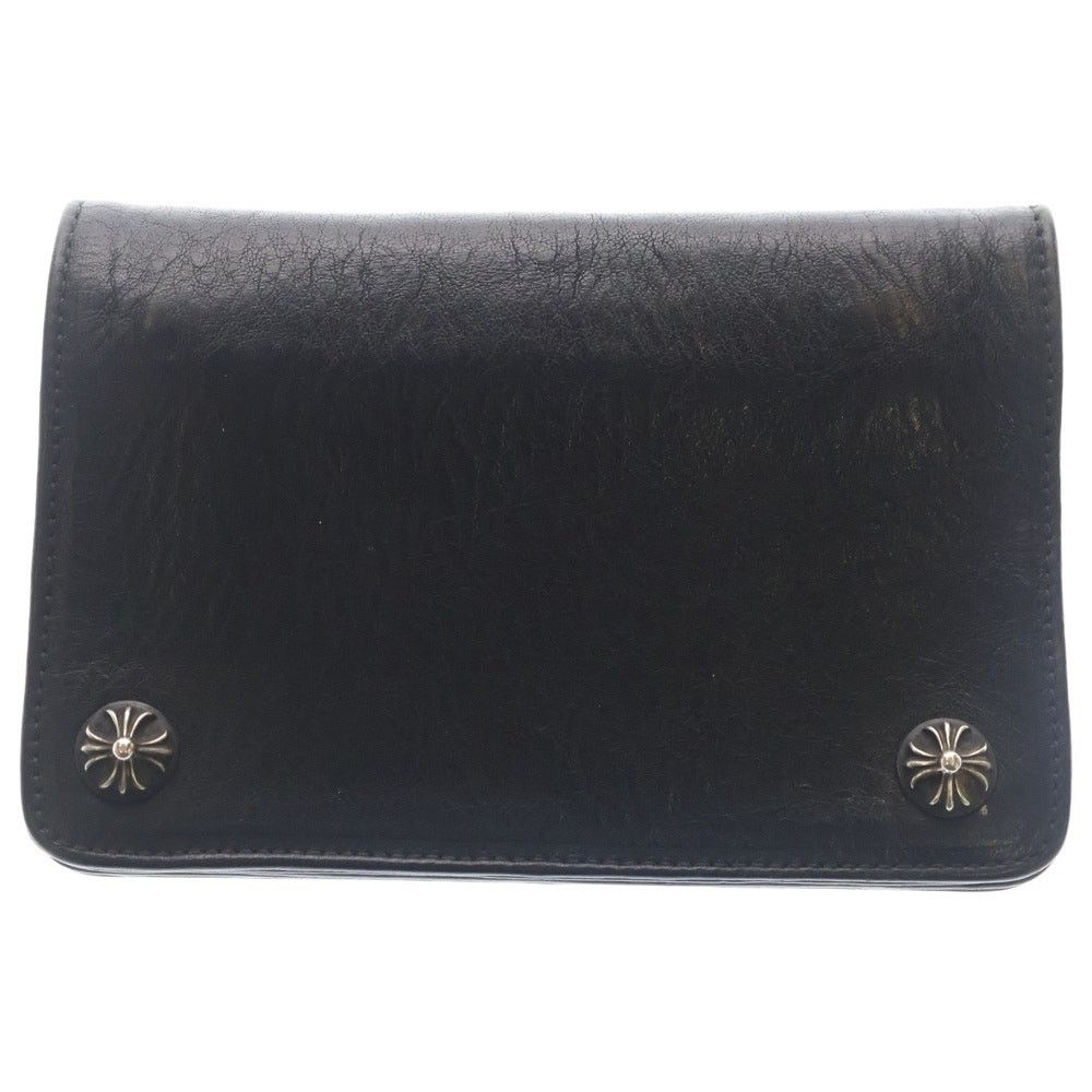 Chrome Hearts Chrome Hearts Cross Ball Button Leather Wallet Size ONE SIZE - 1 Thumbnail